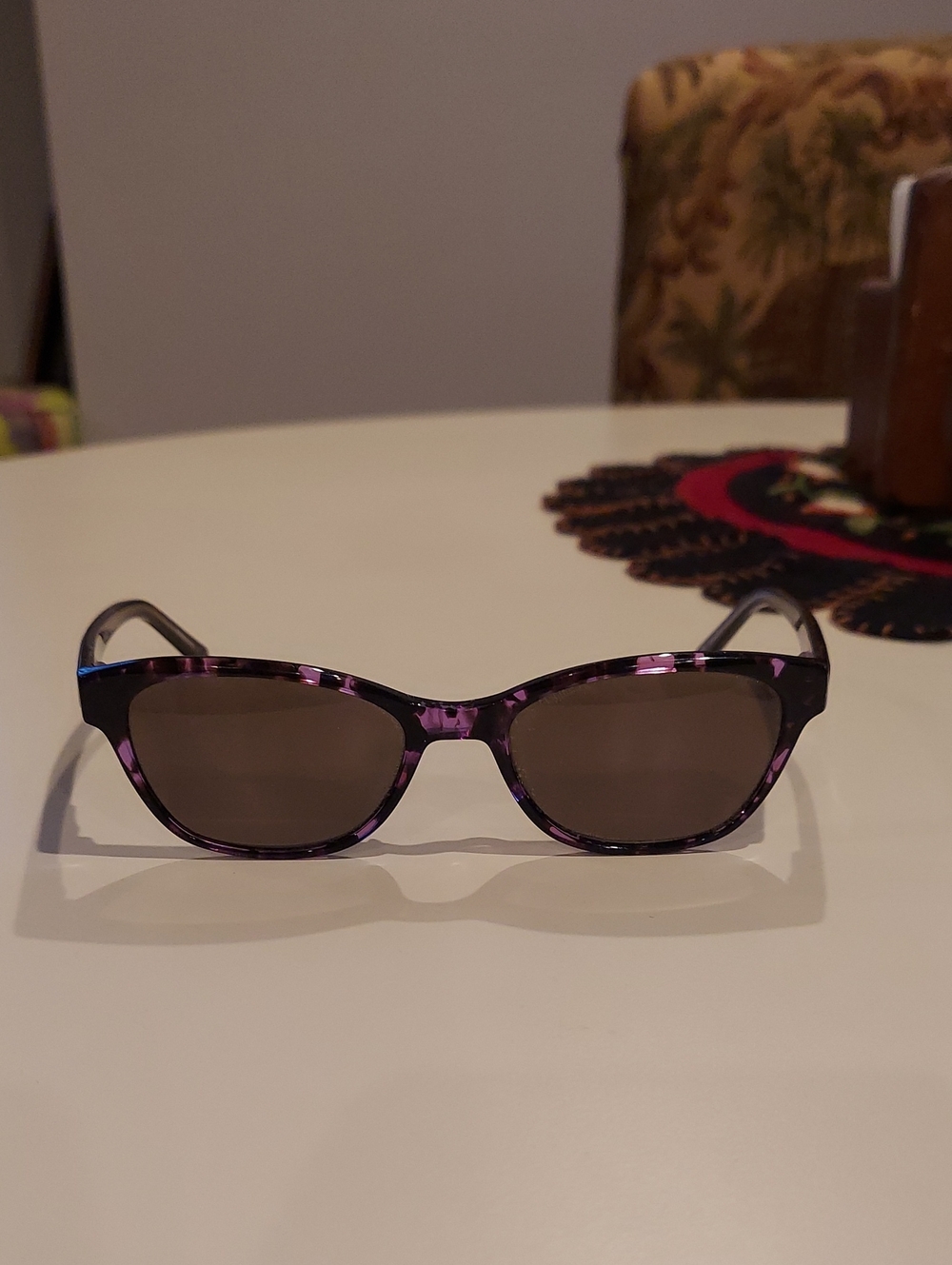 London Fog Black & Purple Prescription Frames